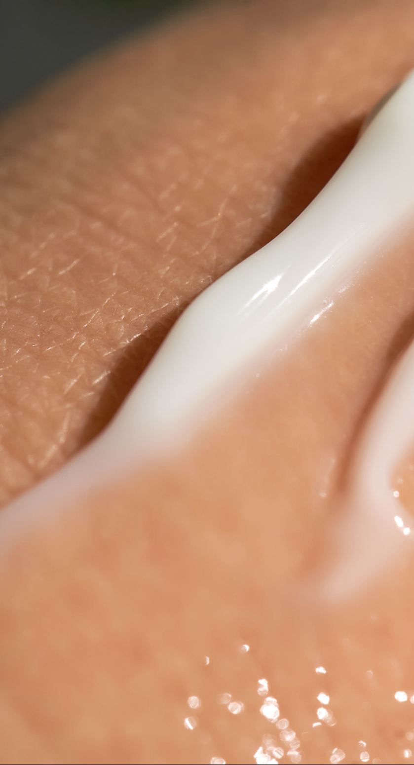Serum on skin